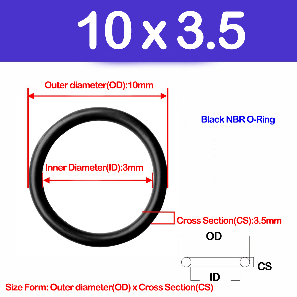 CS 3.5mm,NBR O Ring Sealing Ga – Auto Repair Cs recenzja i cena