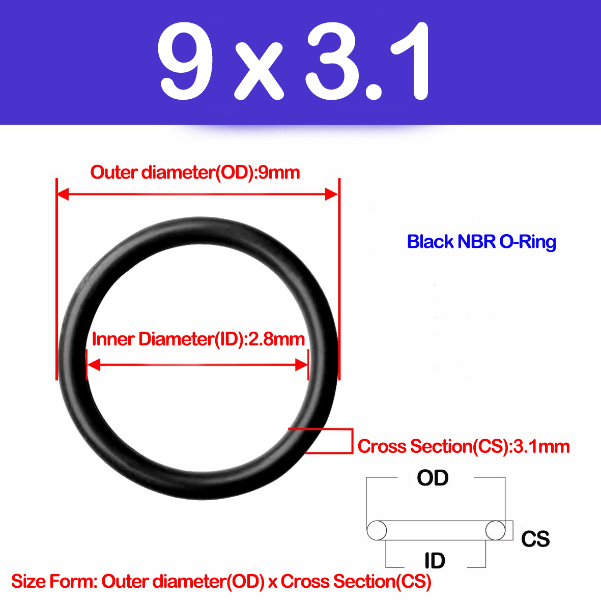 WD CS 3.1mm,NBR O Ring Sealing – Auto Repair Cs recenzja i cena