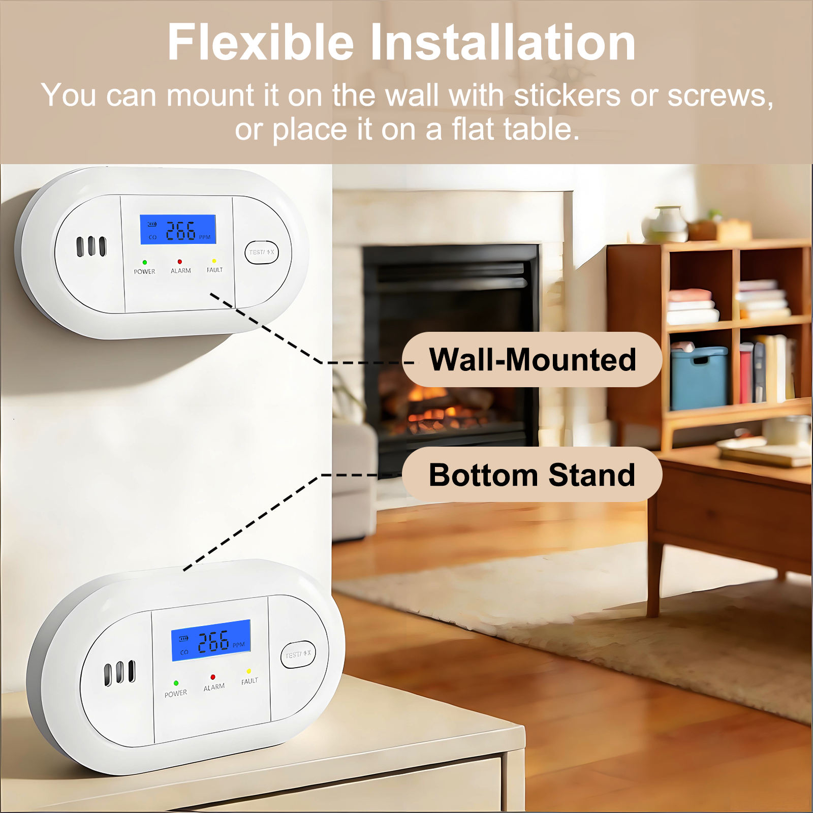 LCD Display Carbon Monoxide Al – Smoke Leak Detector recenzja i cena