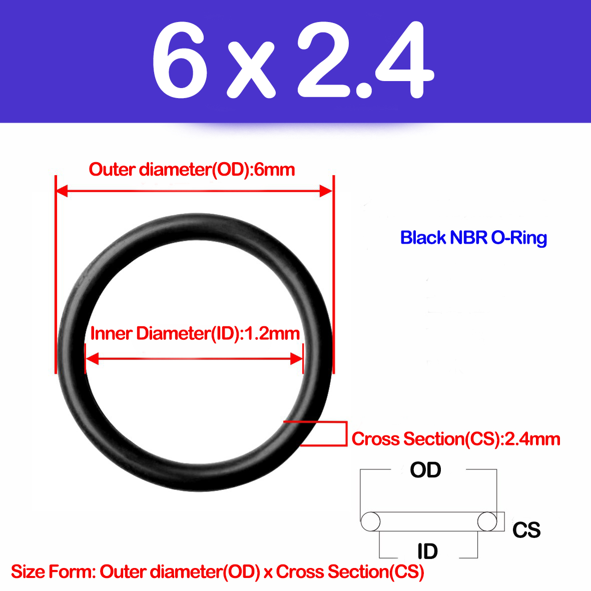 WD CS 2.4/2.8/4.6mm,NBR O Ring – Auto Repair Cs recenzja i cena